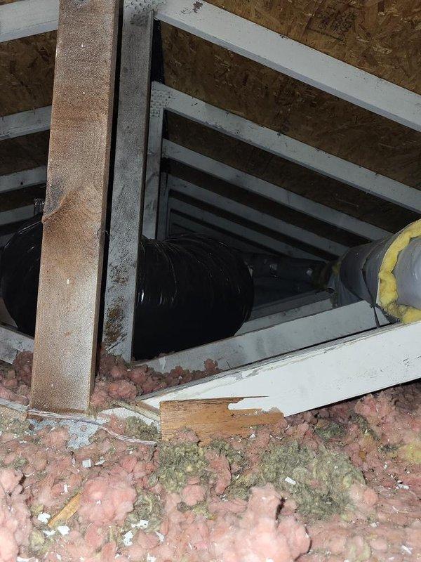 Conducted comprehensive site assessment for full HVAC system replacement involving attic-mounted equipment and ground-level air conditioning unit. Evaluated existing boiler and AC system configuration, documented current equipment conditions including exterior condensing unit and attic-installed components, and provided multiple quote options for complete system upgrade with consideration for attic access constraints requiring specialized installation approach.