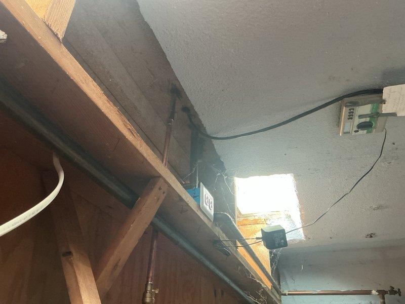 Replaced defective hose bibs in garage utility area. Installed new frost-free exterior faucets with proper shutoff valves, ensuring secure mounting to exterior wall and verified proper drainage to prevent freezing damage.