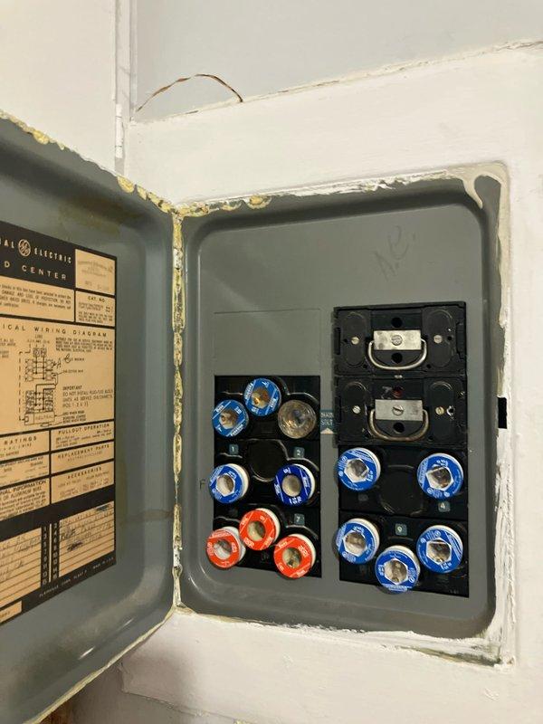 Completed estimate for furnace and humidifier replacement on 15-year-old system located in basement. Inspection revealed blower motor leaking oil with significant dust and debris accumulation on inducer motor, indicating end of service life. Also evaluated 4-year-old air conditioning system during visit and documented existing thermostat and electrical panel configuration for replacement planning.