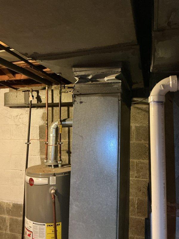 Conducted full system HVAC estimate for residential furnace with failed heat exchanger. Performed comprehensive inspection of existing vertical furnace unit in basement mechanical room, documented internal components including blower assembly and venting configuration, and assessed replacement requirements due to cracked heat exchanger posing safety hazard. Provided detailed quote for complete furnace system replacement with properly sized equipment and necessary modifications to existing ductwork and venting systems.