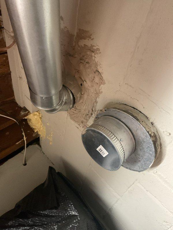 Returned to property to complete chimney liner installation for water heater that was previously installed under separate job number. Successfully installed metallic chimney liner system with proper venting connections, secured all ductwork with appropriate clamps and fasteners, and verified proper draft and ventilation for safe operation of the Bradford White water heater unit.