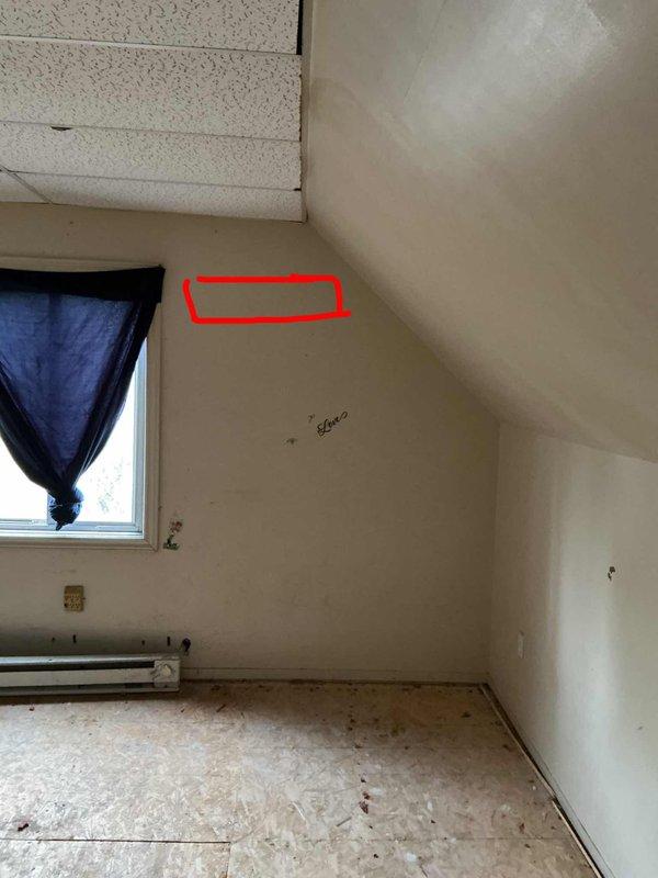 Conducted site assessment for HVAC installation in newly added upper-floor space with sloped ceiling configuration. Evaluated room layout, existing conditions, and structural considerations for furnace and air conditioning equipment placement, noting absence of existing ductwork and requirement for complete system design from basement furnace location.