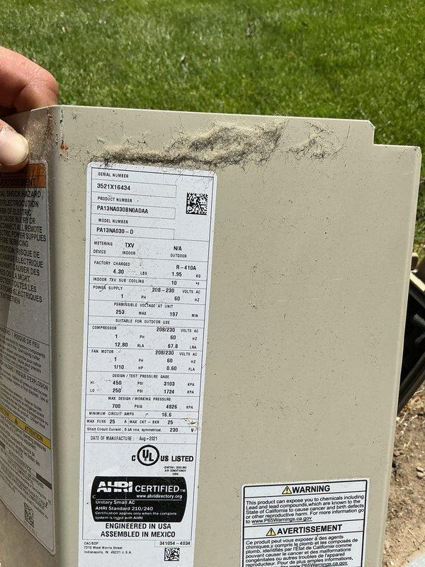 Completed comprehensive AC tune-up on 27-year-old International Comfort air conditioning system. Performed standard cooling maintenance procedures including inspection of outdoor condenser unit (model PA10NA030N0A10AA), verified proper fan operation, checked electrical connections and specifications, cleaned unit components, and confirmed system is operating properly with no issues detected.