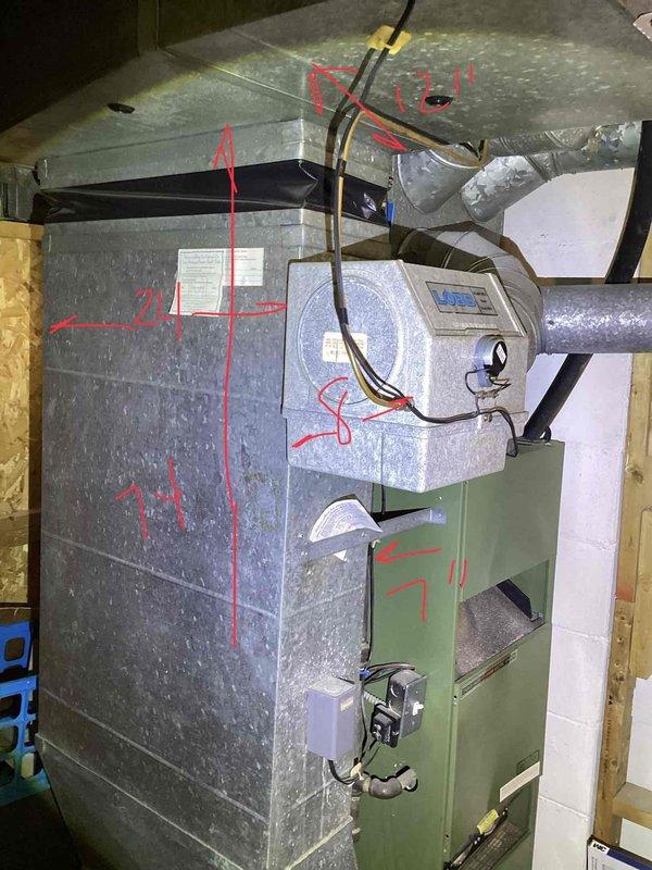 Provided estimate for conversion from leaking 7-year-old traditional tank water heater to tankless unit in basement location. Assessed existing natural gas supply line, venting requirements, and electrical connections needed for tankless installation. Evaluated basement space constraints and determined optimal mounting location for new tankless system, considering proximity to existing gas line and adequate clearance for proper ventilation and code compliance.