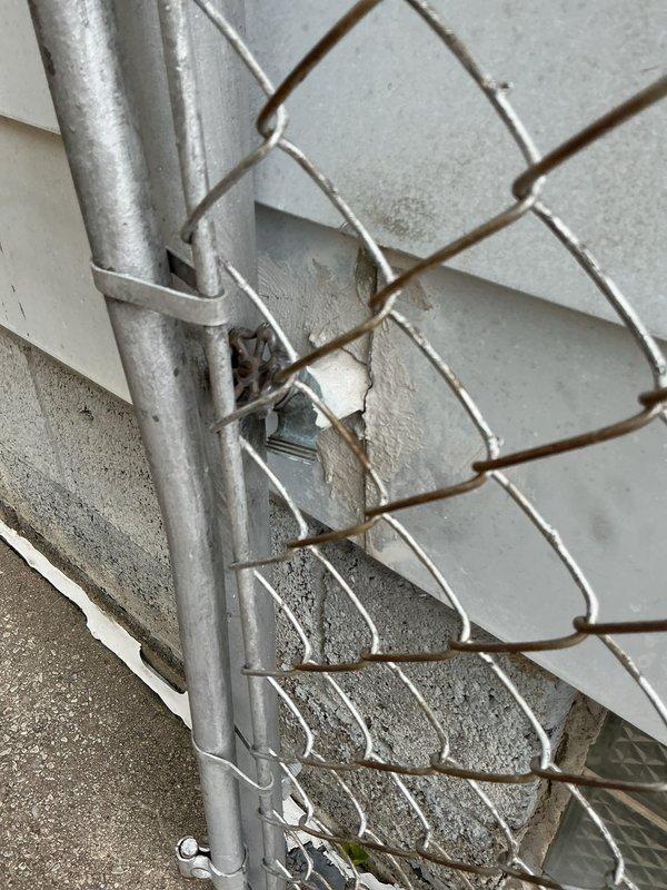 Installed new frost-free hose bib in basement utility area, routing supply line through ceiling joists and securing with appropriate mounting brackets. Exterior hose bib was mounted to galvanized fence post with concrete base, ensuring proper drainage angle and secure attachment for year-round outdoor water access.