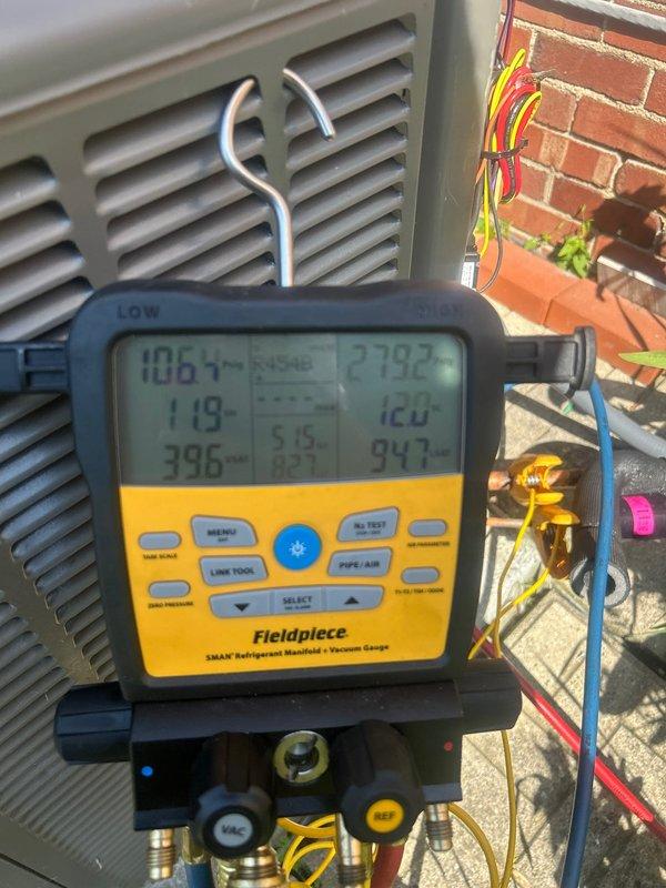 Performed system start-up and commissioning on newly installed air conditioning system. Verified proper refrigerant pressures and temperatures using calibrated manifold gauges, confirmed adequate airflow through supply registers, and ensured all components were operating within manufacturer specifications.