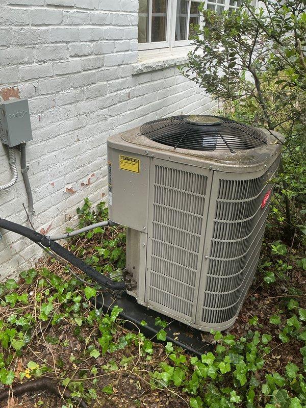 Completed comprehensive Gold AC preventive maintenance inspection on three residential HVAC systems, approximately 5 years old, with air handlers located in attic, basement, and garage respectively. Performed thorough multi-point inspection protocol on all outdoor condenser units including examination of compressor operation, refrigerant pressures, electrical connections, contactors, and capacitors. Inspected condenser coil fins for debris accumulation and airflow restriction, noting vegetation growth around outdoor units that was documented for customer awareness regarding proper clearance requirements.

Verified proper amp draw on all compressor and fan motor circuits, tested capacitor values against manufacturer specifications, and confirmed secure electrical connections at disconnect boxes. Evaluated condenser fan blade condition and motor bearings for wear indicators. Assessed refrigerant line insulation integrity on all three systems and checked for signs of refrigerant leakage a