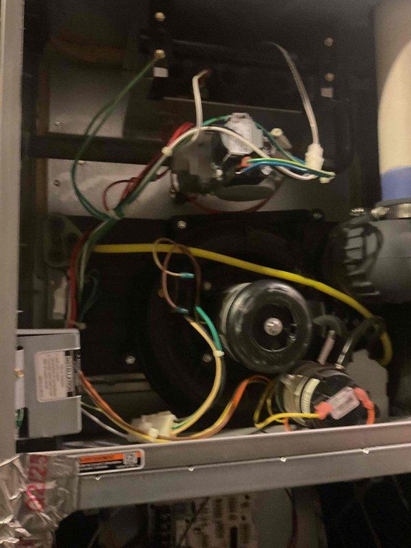 Responded to no-heat call with thermostat set at 66°F and interior temperature at 64°F. Upon inspection, found furnace burners not igniting during call for heat. Accessed unit interior, inspected gas valve, ignition system, and electrical connections. Identified ignition failure and performed necessary diagnostics on flame sensor and hot surface ignitor. Restored system to proper operation with burners firing correctly, verified blue flame pattern across all burner ports, and confirmed unit cycling properly through complete heating cycle.