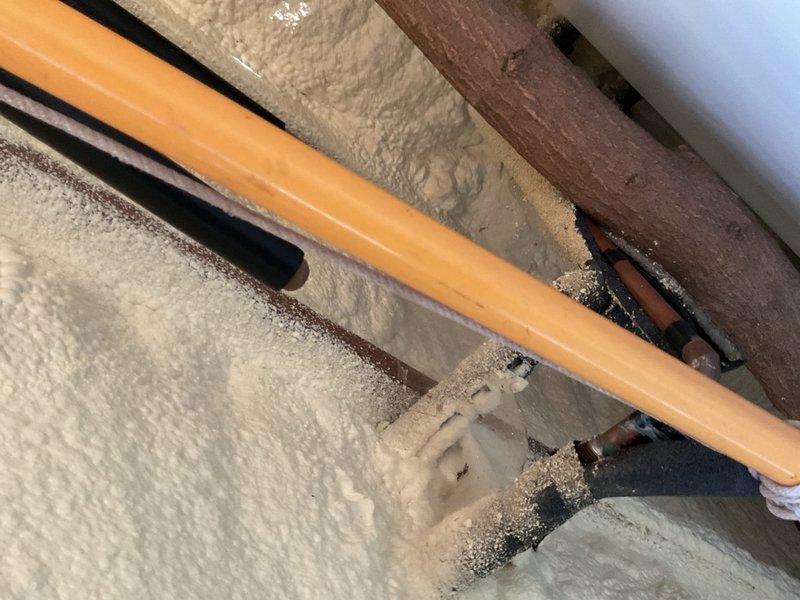 Technician successfully installed customer-supplied bathroom faucet in single bathroom and repaired leaking exterior spigot on 1944-built home. The exterior spigot leak originated from the valve assembly itself rather than connected piping, requiring replacement of worn internal components and valve seals. Installation of bathroom faucet completed per manufacturer specifications with all connections tested and verified leak-free. Both plumbing fixtures now operating properly with no active leaks detected.