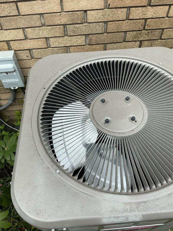 Responded to no-cool call on 8-year-old Lennox air conditioning system. Upon arrival, found outdoor condenser unit would not respond to thermostat call for cooling. Performed diagnostic testing and determined system had lost power supply to outdoor unit. Inspected electrical disconnect box mounted on exterior wall and identified tripped breaker/faulty connection preventing power from reaching condenser. Restored power to unit, verified proper voltage at disconnect, and tested system operation through complete cooling cycle. Confirmed condenser fan motor engaged properly, compressor started without issue, and unit responded correctly to thermostat commands. System now cooling effectively with all components functioning within normal parameters.