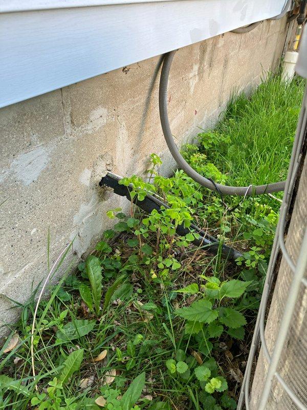 Conducted on-site assessment for complete air conditioning system replacement at small residential property under 1500 square feet. Evaluated existing cooling unit location, electrical service capacity at meter panel, and exterior mounting area along foundation. Documented current system configuration including conduit routing and power supply connections to provide accurate replacement specifications and equipment recommendations.
