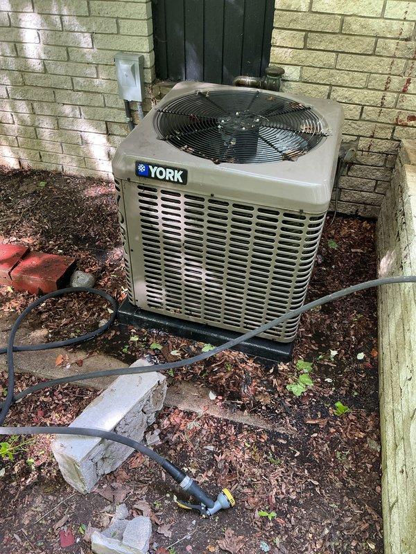 Completed comprehensive cooling maintenance on a 4-year-old York air conditioning system in preparation for the upcoming cooling season. Performed standard AC tune-up procedures including inspection of refrigerant levels, electrical connections, condenser coil cleaning, and airflow verification. System was found to be operational upon arrival, and all maintenance tasks were completed to manufacturer specifications to address customer concerns about inadequate cooling performance experienced during the previous season.