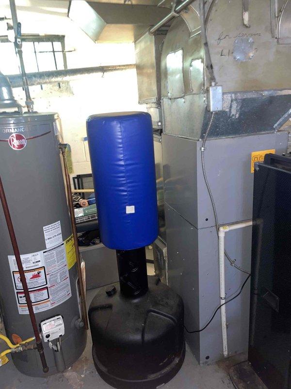 Provided estimate for complete HVAC system replacement in basement location after existing AC unit failed during winter 2025 due to inadequate maintenance. Current equipment is over four years old and non-operational. Estimate covers new air conditioning system and natural gas furnace installation to restore climate control functionality.