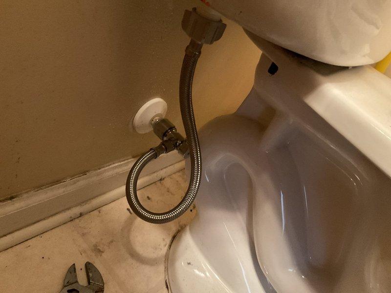 Responded to service call for leak detection and moisture assessment in residential condo unit. Performed comprehensive inspection of plumbing fixtures and water supply connections in bathroom and kitchen areas. Examined toilet water supply line, shut-off valve, and flexible braided connection for signs of leakage or deterioration. Inspected under-sink plumbing including P-trap assembly, drain connections, and dual braided stainless steel supply lines with chrome shut-off valves. Tested all connections for active leaks and checked surrounding areas for moisture intrusion or water damage. Documented all plumbing fixtures and connections with photographic evidence. Provided repair recommendations and prepared two quote options for necessary corrective work totaling required repairs and preventive maintenance measures.