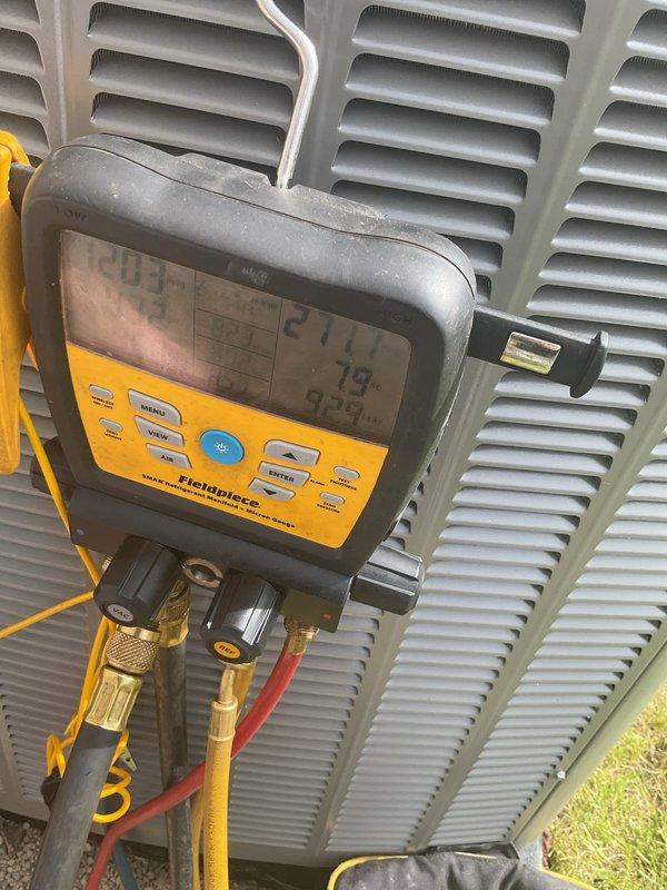 Completed full HVAC system installation including 110,000 BTU gas furnace and 3.5 ton air conditioning unit with base and reconnection of electrical service. Mechanical and electrical permits were obtained prior to installation. System was commissioned with refrigerant pressures verified using diagnostic gauges, gas valve connections secured, and all electrical wiring completed per code requirements. DTE energy rebate documentation was processed for qualifying equipment.