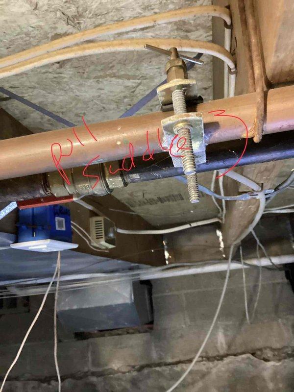 Conducted comprehensive site assessment for full HVAC system replacement in 2400 square foot bungalow with natural gas furnace currently located in 4-foot concrete crawlspace. Evaluated existing ductwork configuration, inspected copper plumbing connections with brass fittings, assessed electrical wiring runs, and documented current air handler and furnace accessibility. Photographed existing installation including ductwork routing, flexible duct connections, and mechanical equipment placement to determine optimal replacement equipment specifications and installation requirements for new air conditioning unit and furnace system.