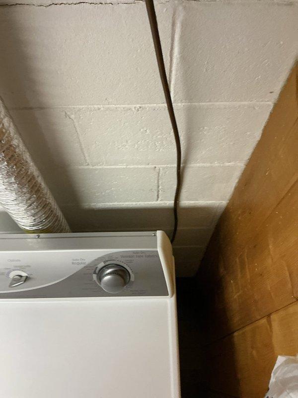 Completed removal and replacement of gas line to dryer in basement utility area. Existing gas line was disconnected and removed, and new gas line was installed and properly secured to supply dryer appliance. All connections were tested for leaks and verified operational upon completion.