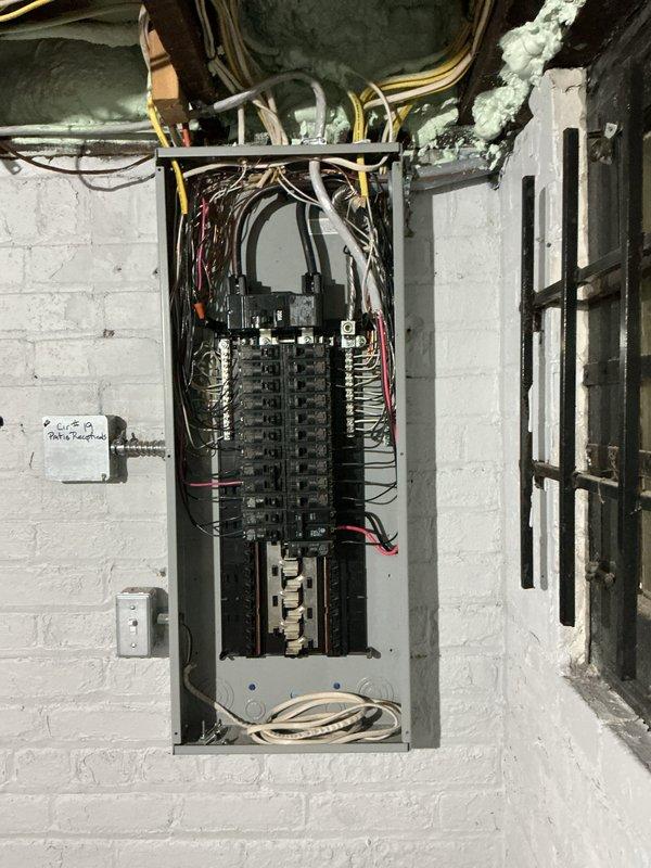 Completed comprehensive whole home electrical inspection of residential property. Performed thorough evaluation of main electrical service panel, verifying proper circuit breaker operation, wire sizing, and connection integrity across all branch circuits. Inspected and documented multi-gang switch installation controlling multiple lighting zones, confirming proper mounting, secure connections, and operational functionality of all switching devices. All components found to be in serviceable condition with no immediate safety concerns identified.
