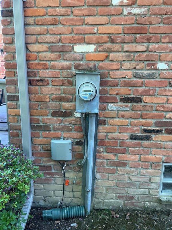 Provided estimate for complete HVAC system replacement on residential unit over 25 years old experiencing operational issues. Assessment included evaluation of outdoor condenser unit mounted at exterior brick wall near electrical meter and indoor air handler system located on tiled floor in mechanical space with existing PVC drainage and ductwork connections.