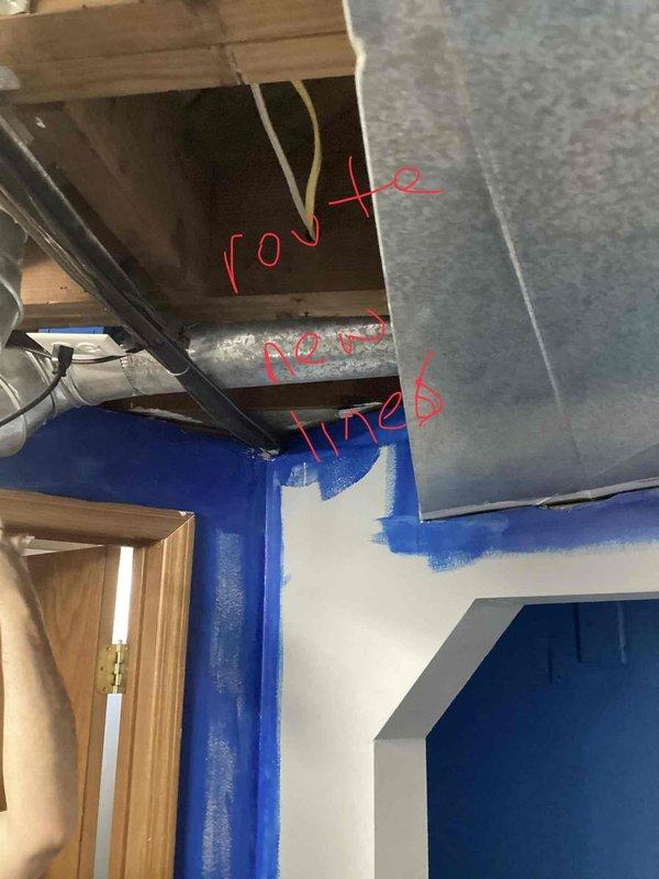 Provided comprehensive estimate for complete AC system replacement of 30-year-old unit with failed compressor and total refrigerant loss. Assessed outdoor condenser unit, existing lineset routing, and interior ductwork configuration in basement installation area to determine scope of work for full system changeout including new outdoor unit, indoor air handler, refrigerant lines, electrical disconnect, and necessary modifications to existing infrastructure.