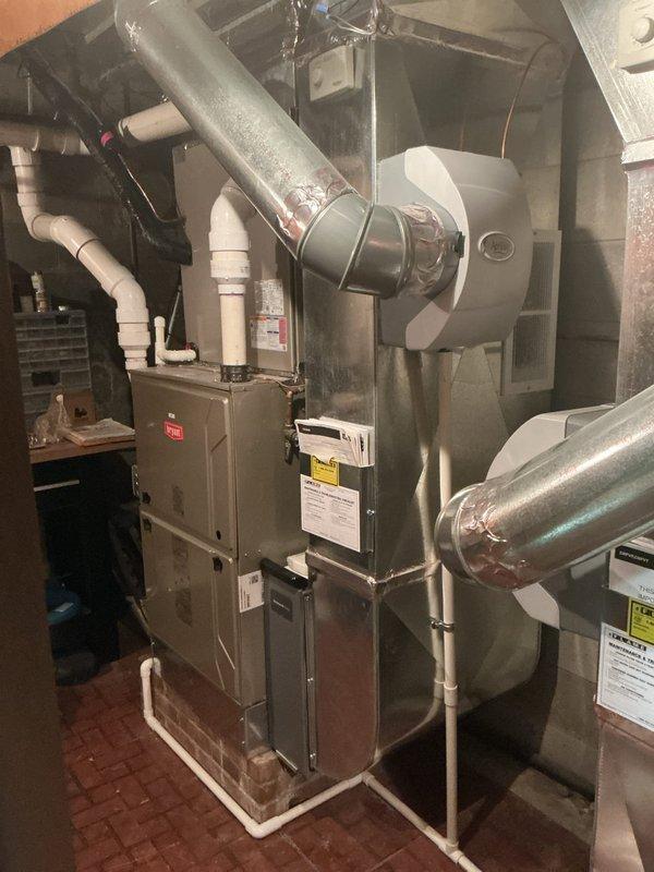 Responded to no cooling complaint on approximately 5-year-old Bryant HVAC system. Performed diagnostic troubleshooting on dual-unit system to identify which unit was causing inadequate cooling. Diagnosed failed thermostatic expansion valve (TXV) requiring replacement. Ordered replacement TXV component under warranty coverage for system installed in 2021. Unit temporarily providing limited cooling capacity pending parts arrival and installation to restore full system operation.