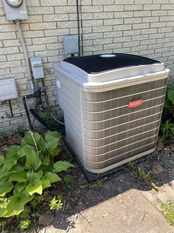 Responded to no cooling call on 13-year-old Bryant air conditioning system. Upon arrival, checked thermostat diagnostics which revealed multiple AC fault events related to high pressure switch activation and system lockout. Inspected outdoor condensing unit and associated electrical components including disconnect and power supply. Diagnosed high pressure safety switch failure causing system to enter protective lockout mode and preventing compressor operation. Cleared fault codes, replaced defective high pressure switch, and restored system to normal cooling operation. Verified proper system function and confirmed adequate airflow through condenser coil.