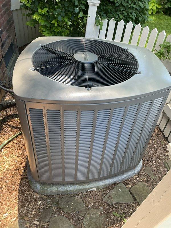 Completed comprehensive Gold AC inspection on single residential unit less than 5 years old with air handler located in basement. Performed full system evaluation including outdoor condenser unit inspection, verified proper operation of all components, checked refrigerant levels, inspected electrical connections, and assessed overall system performance. Unit found to be operating within normal parameters with no immediate service needs identified.