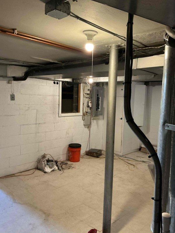 Successfully completed installation of a 5-ton air conditioning system with matching evaporator coil in left-side configuration. Installed Ecobee 3 Lite thermostat and reconnected all electrical and refrigerant lines to ensure proper system operation. Mechanical permit was requested and all work was performed to code specifications in the basement utility area.