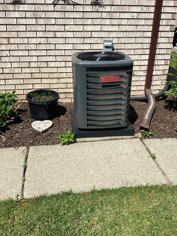 Conducted on-site evaluation of residential HVAC system for potential upgrade and transfer switch installation. Assessed existing 3-year-old furnace located in basement and outdoor air conditioning unit to determine capacity requirements for improved climate control performance. Documented current equipment specifications and photographed existing AC condenser unit and portable generator setup to develop comprehensive replacement estimate and transfer switch integration plan.
