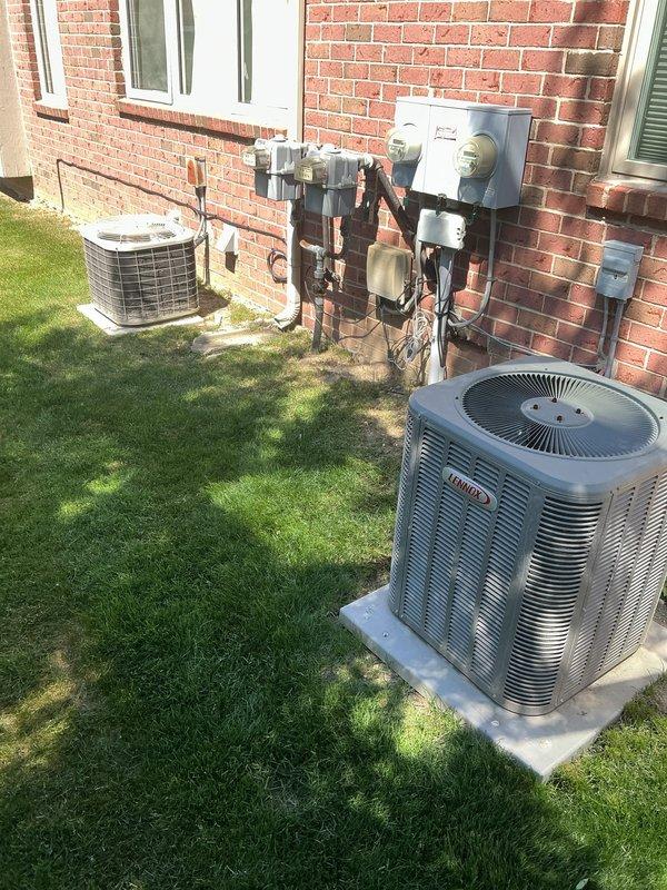 Responded to service call for thermostat malfunction affecting heating system located in basement. Upon arrival, performed diagnostic assessment of heating system and thermostat operation. Utilized infrared temperature measurement device to verify temperature readings at supply registers and throughout the conditioned space, recording ambient temperature of 52.5°F, confirming inadequate heating performance. Inspected thermostat wiring, connections, and calibration settings to identify potential communication issues between thermostat and heating equipment. Evaluated HVAC system components including ductwork distribution and equipment functionality to ensure proper system operation. Verified outdoor condensing units and electrical service connections were secure and operational. Completed troubleshooting procedures and restored proper thermostat function, ensuring heating system responded appropriately to temperature setpoint commands.