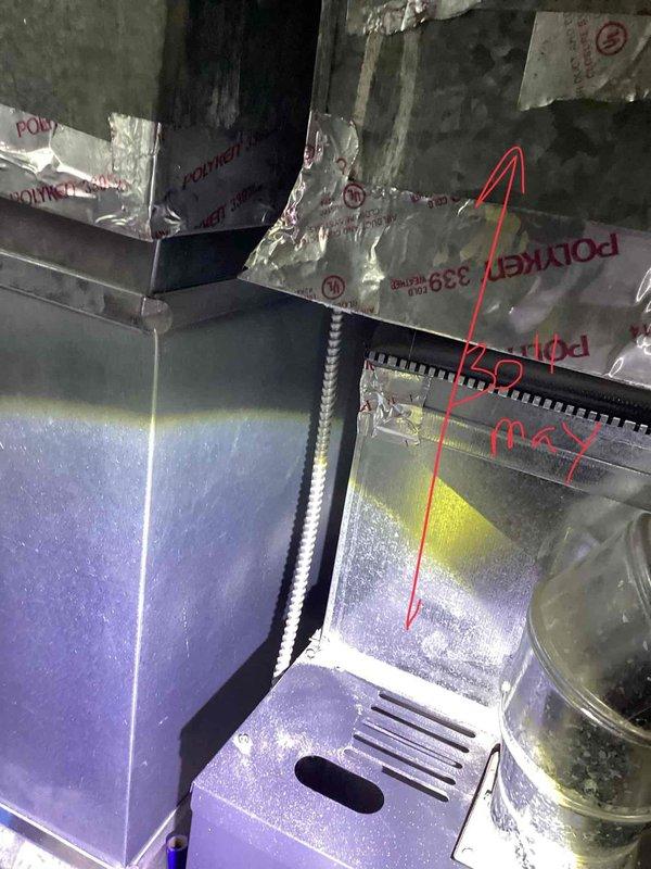 Conducted on-site assessment for air conditioning unit installation at residential property. Evaluated existing HVAC ductwork configuration in attic/crawlspace area, including rectangular metal supply ducts, air handler components, and flexible duct connections with foil-faced insulation. Inspected exterior electrical service panel and conduit routing on building exterior to verify electrical capacity and determine optimal placement for new AC condenser unit. Documented current system layout and utility connections through photographic documentation. Provided comprehensive equipment replacement estimate including recommended unit sizing, installation requirements, and necessary modifications to existing ductwork and electrical infrastructure to accommodate new air conditioning system.