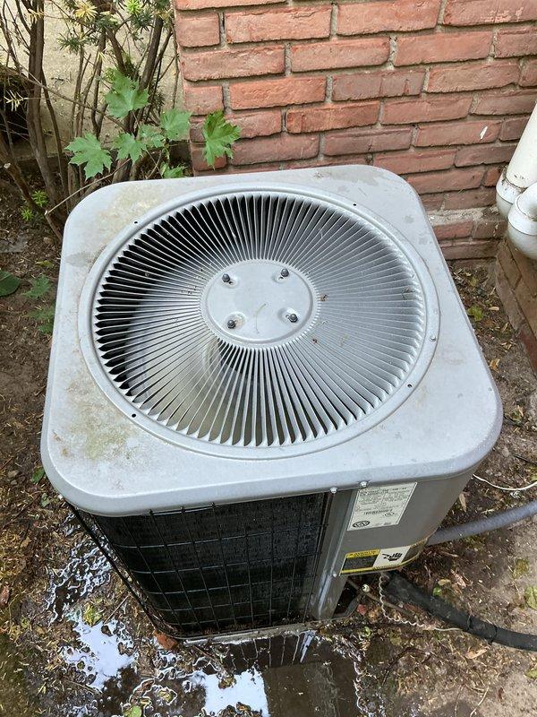 Completed comprehensive Gold AC Inspection on 10+ year old air conditioning system with outdoor condenser unit and basement components. Performed electrical diagnostics using digital multimeter to verify proper voltage and amperage readings, inspected all wiring connections and control circuits, examined outdoor condenser unit for proper operation including fan motor and compressor function, and assessed overall system performance. Unit showed age-related wear but operated within acceptable parameters; all safety checks passed and routine maintenance completed successfully to accommodate early morning scheduling requirement.