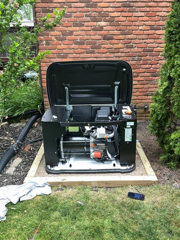 Completed full generator installation including mechanical, electrical, gas piping, and automatic transfer switch components. Performed pressure testing on gas lines to verify system integrity and safety compliance. Submitted permit applications covering all required disciplines: mechanical, electrical, generator, gas pipe, pressure test, and transfer switch installations.