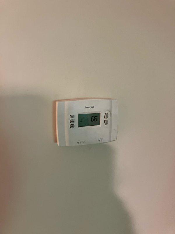Provided comprehensive estimate for replacement of 10+ year old basement-located HVAC system consisting of air conditioning unit and natural gas furnace. Current air conditioning unit operational but furnace non-functional. Evaluated existing electrical panel, Honeywell thermostat, and equipment configuration to determine replacement specifications and compatibility requirements for new heating and cooling system installation.