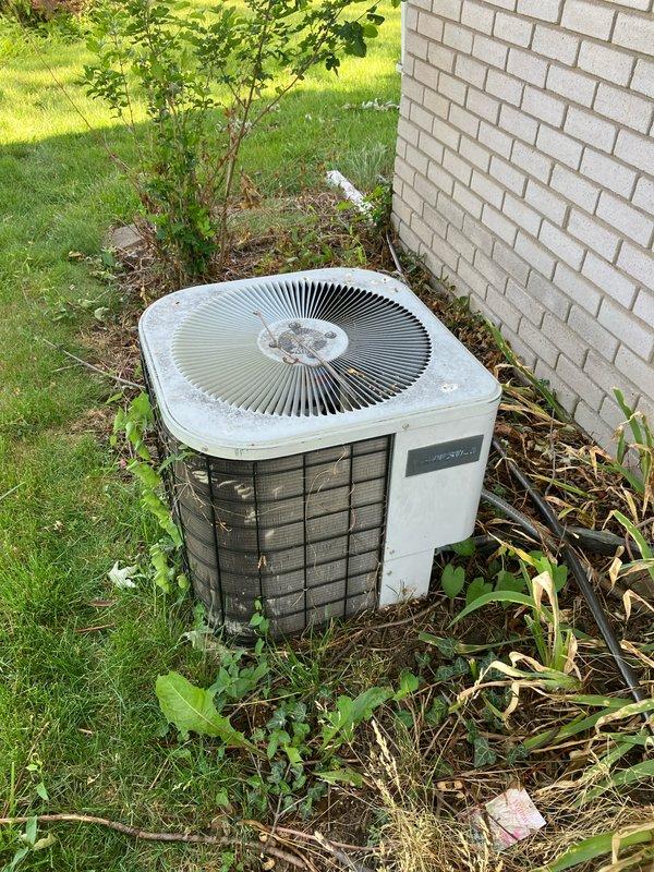 Conducted comprehensive on-site evaluation for complete HVAC system replacement, including existing furnace and air conditioning equipment. Assessed current outdoor condenser unit positioned against building exterior, documented equipment condition and installation parameters, and photographed electrical service connections and meter locations to determine compatibility requirements for new system installation. Provided detailed replacement options and specifications based on existing infrastructure and customer heating and cooling needs.