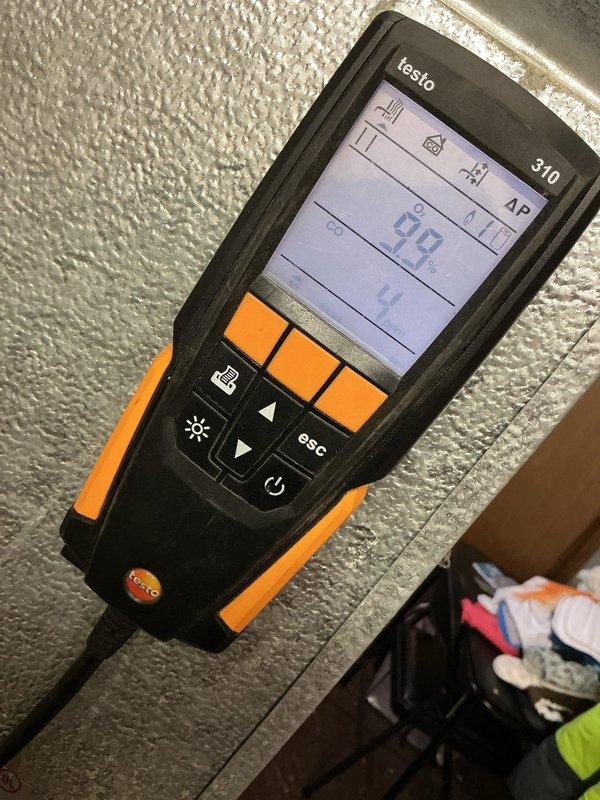 Completed comprehensive tune-up and safety inspection on 6+ year old heating and cooling system located in basement. Performed combustion analysis using Testo 310 analyzer to verify furnace efficiency and safe operation, confirming proper combustion readings and system performance. Inspected all components of both furnace and air conditioning equipment, verifying proper operation and system readiness for seasonal use.