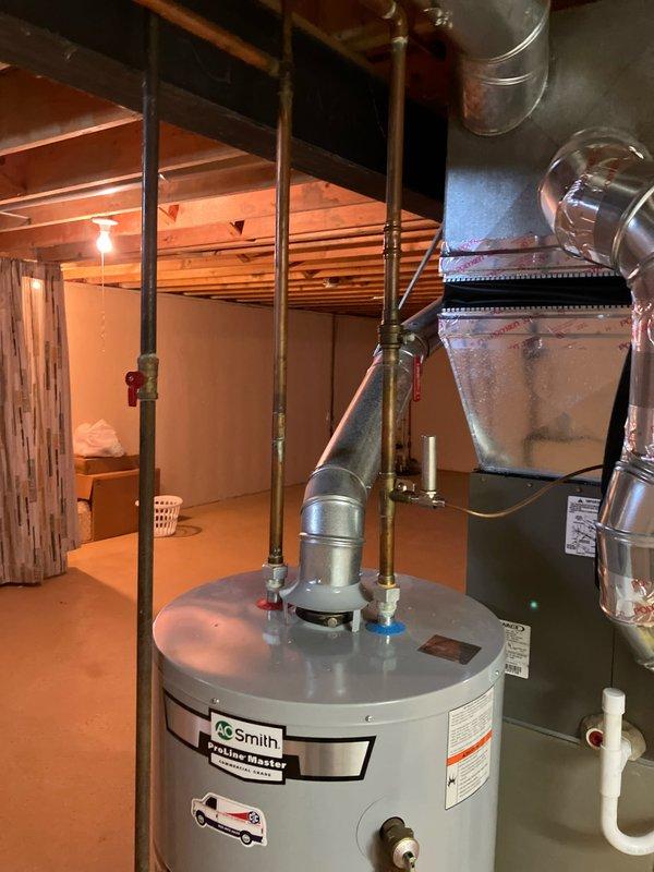 Completed estimate for air conditioning system replacement at residential property. Existing Lennox outdoor condensing unit is 26 years old and located on concrete pad in backyard, requiring replacement due to age and end of serviceable life. Assessed indoor air handler and ductwork in basement utility area, evaluated electrical service connections and conduit routing from exterior meters, and provided comprehensive replacement options for complete HVAC system upgrade.