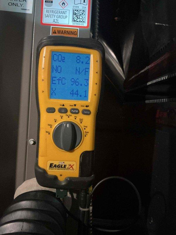 Completed comprehensive Gold AC inspection on 1-year-old residential cooling system with multi-unit configuration and basement air handler. Performed full system diagnostics using calibrated HVAC testing equipment to measure refrigerant pressures, temperatures, and system performance parameters. Verified proper operation of outdoor condenser unit, inspected fan assembly and protective grille, confirmed level installation on concrete pad, and documented A2L refrigerant safety compliance. All components operating within manufacturer specifications with no deficiencies identified.