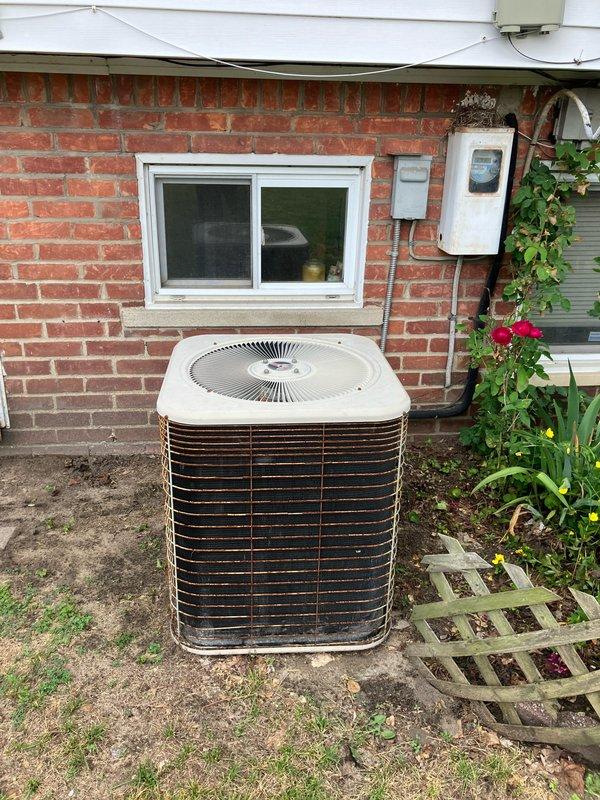 Responded to service call for air conditioning unit producing knocking noise during startup and shutdown cycles. Upon inspection, diagnosed failed compressor in 10+ year old system utilizing R22 refrigerant. Additional evaluation of heating system revealed cracked heat exchanger in furnace. Provided comprehensive replacement estimates for both full HVAC system replacement and air conditioning unit only replacement options due to age of equipment, obsolete refrigerant, and critical component failures requiring system replacement rather than repair.