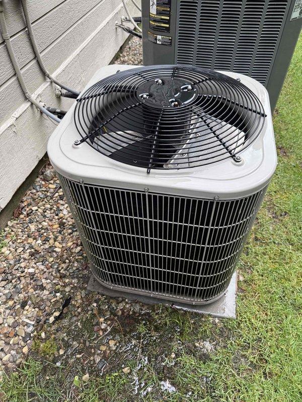 Completed comprehensive Gold AC Inspection on 14-year-old air conditioning system located in main floor utility closet. Performed full tune-up including visual inspection of outdoor condenser unit, coil examination, and internal ductwork assessment using inspection camera to verify system integrity and airflow pathways. Replaced air filter per customer request and stocked green filter on service vehicle for future maintenance needs.