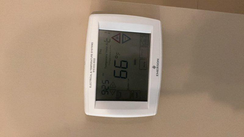 Completed routine commercial maintenance inspection on three HVAC units. Performed comprehensive visual assessment of outdoor condenser equipment, verified proper unit operation and component condition, confirmed electrical connections and conduit routing were secure, and checked thermostat functionality displaying 69°F in OFF mode. All equipment found in good operational condition with no immediate service requirements identified.