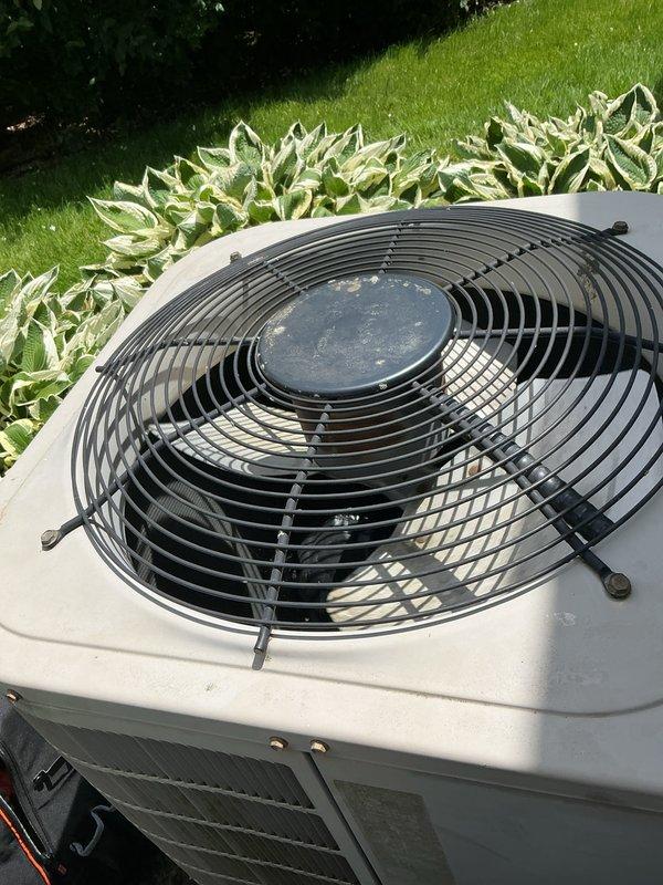Completed Gold AC Inspection on 10-year-old residential air conditioning system with air handler located in basement. Performed comprehensive maintenance including inspection of outdoor condenser unit, which was found in good operating condition with clear surroundings. Inspected and documented condition of air filter, which showed moderate dust and debris accumulation consistent with normal usage. Verified system operational status and confirmed unit is cooling properly. All components inspected and system functioning as designed.