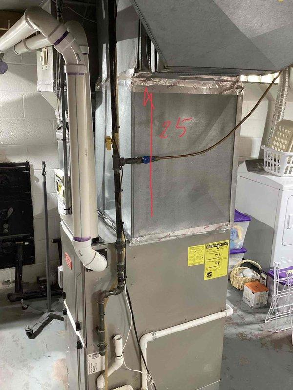 Conducted comprehensive site assessment for complete HVAC system replacement in residential property. Evaluated existing furnace unit located in basement utility room, documenting current equipment specifications, age, and operational status. Assessed exterior access pathways, utility connections including natural gas or LP fuel lines, electrical wiring infrastructure, and PVC condensate drainage routing to determine optimal replacement configuration and equipment specifications for new system installation.