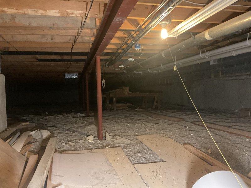 Responded to callback regarding extended hot water delivery time following 75-gallon power vent water heater installation. Inspected installation in basement mechanical room, verified all plumbing connections, PVC venting, and unit operation. Documented existing installation with photos showing proper mounting, code-compliant piping configuration, and manufacturer labeling intact.