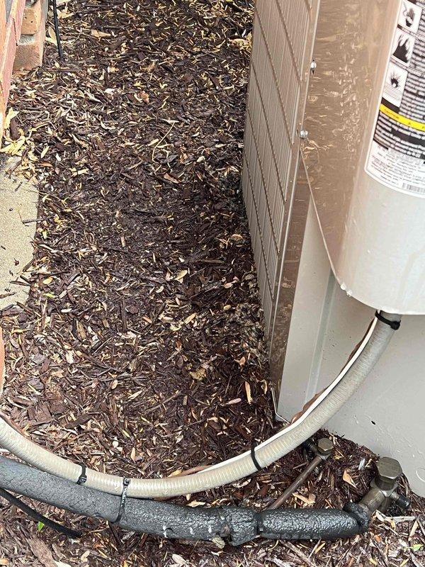 Completed comprehensive Gold AC Inspection on a 15-year-old outdoor condensing unit utilizing Puron refrigerant. Performed full system tune-up including cleaning condenser coils, inspecting electrical connections, checking refrigerant levels, testing capacitor and contactor operation, verifying proper airflow across heat exchanger fins, and ensuring all safety controls functioned correctly. Unit operating within manufacturer specifications upon completion of maintenance service.