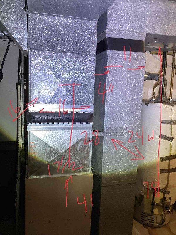 Responded to service call for non-cooling air conditioning system with thermostat malfunction. Upon inspection, determined the 10+ year old R22 cooling system located in basement had complete refrigerant loss. Provided comprehensive equipment replacement estimate for new HVAC system installation, including evaluation of existing ductwork infrastructure and mechanical room configuration to ensure proper sizing and compatibility with updated equipment.