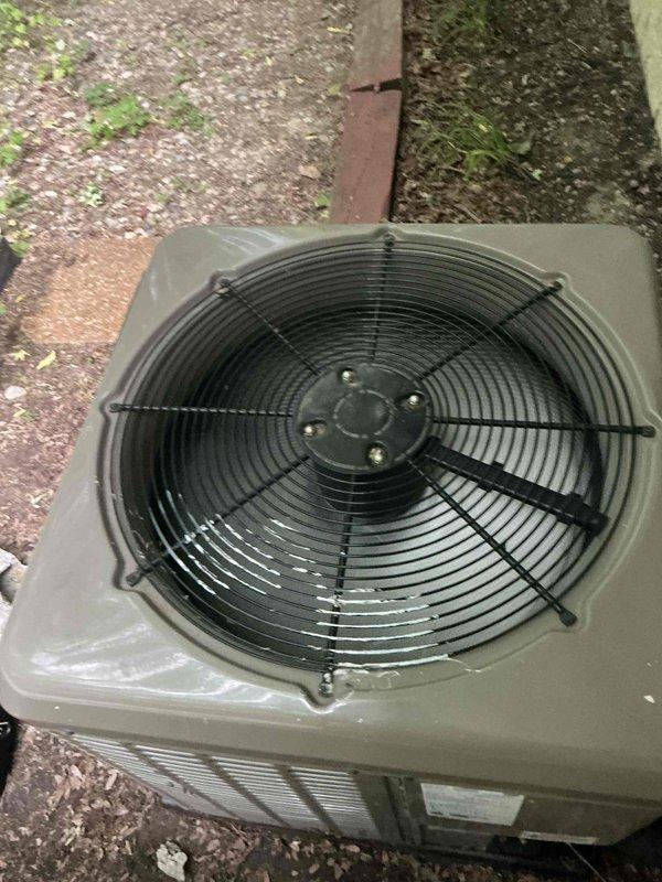 Responded to follow-up service call for central air conditioning system with reported refrigerant leak and inadequate cooling performance identified during previous maintenance visit. Performed comprehensive leak detection on outdoor condenser unit and refrigerant lines using electronic leak detector. Located and repaired refrigerant leak, evacuated system, and recharged to manufacturer specifications. Verified proper system operation, temperature differential, and cooling performance upon completion.