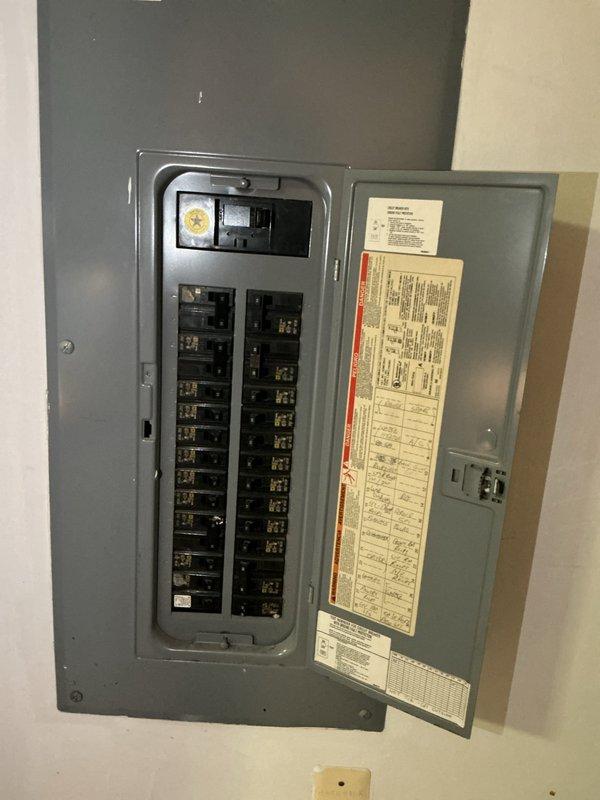 Completed estimate for second-floor air conditioning system upgrade. Evaluated existing electrical panel capacity and circuit configuration to determine compatibility with proposed HVAC equipment installation. Documented electrical infrastructure including breaker panel layout, available circuits, and current load distribution to ensure proper sizing and safe integration of new AC unit.