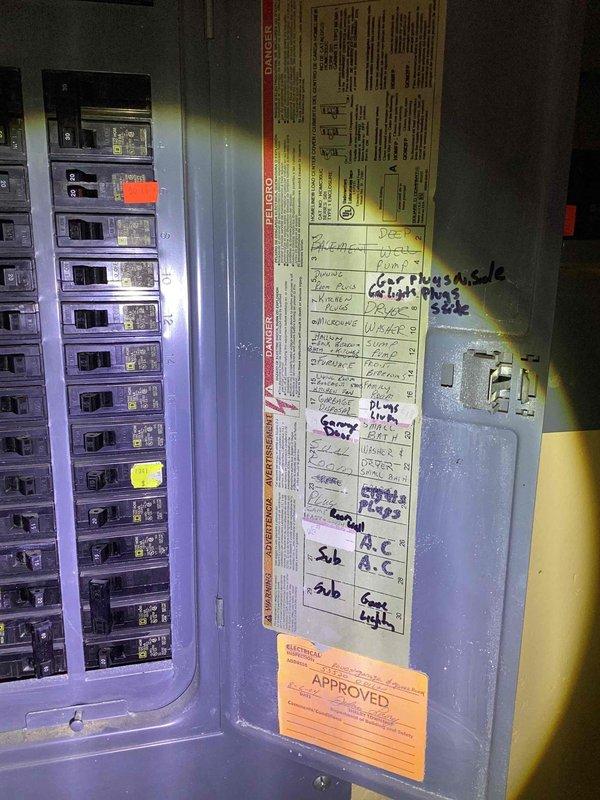 Conducted site evaluation for whole home generator replacement with Kohler brand equipment. Assessed existing generator installation location adjacent to building foundation, documenting current equipment positioning, conduit routing, and clearance requirements. Evaluated electrical service panel configuration and existing circuit breaker arrangement to determine integration requirements for new generator system. Photographed existing installation conditions including equipment access area, utility connections, and main electrical panel to develop accurate replacement specifications and ensure proper sizing for whole home backup power requirements.