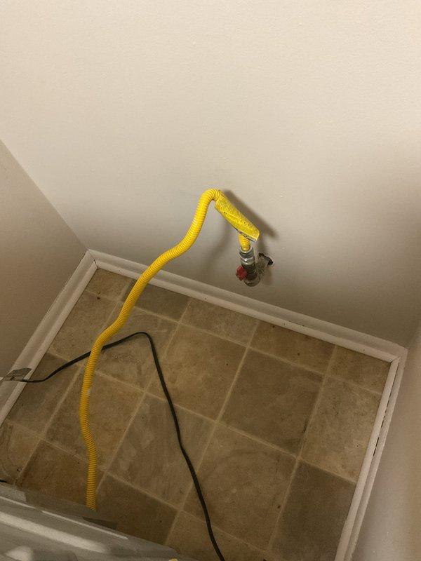 Responded to service request for gas stove disconnection. Successfully disconnected flexible gas line from appliance connection point and capped gas shutoff valve to ensure safe isolation of the gas supply. Verified proper shutdown of gas flow and confirmed all connections were secure and safely terminated per code requirements.